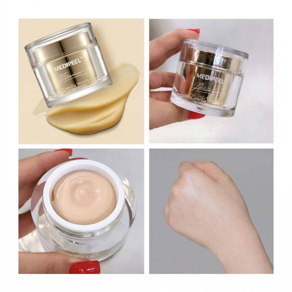 Омолаживающий крем с&nbsp;экстрактом камелии MEDIPEEL⁺ Premium Golden Camellia Cream (50г) | Ecoplace