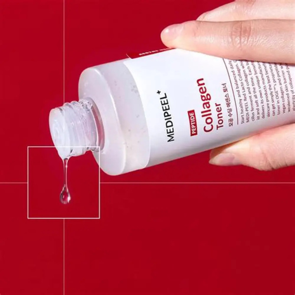Тонер с&nbsp;пробиотическим комплексом MEDIPEEL⁺ Red&nbsp;Lacto Collagen Soothing Essence Toner (200мл) | Ecoplace
