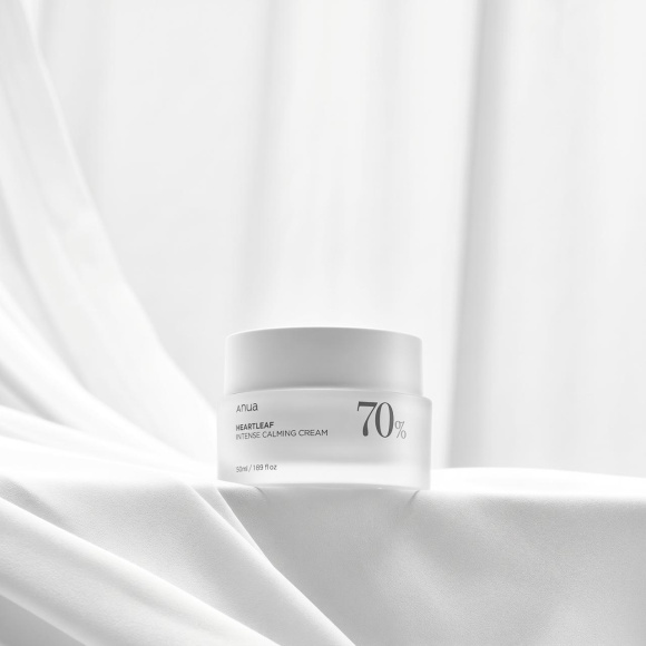 Успокаивающий крем с&nbsp;экстрактом хауттюйнии ANUA Heartleaf 70% Intense Calming Cream (50мл) | Ecoplace