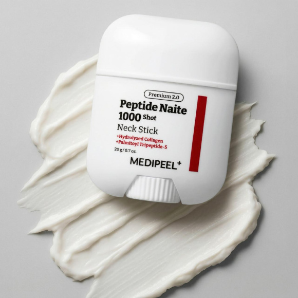 Укрепляющий стик для&nbsp;шеи и&nbsp;декольте MEDIPEEL⁺ Premium Peptide Naite 1000 Shot Neck Stick (20г) | Ecoplace