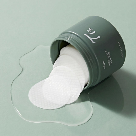 ПЭДы с&nbsp;экстрактом хауттюйнии и&nbsp;глюконолактоном ANUA Heartleaf 77% Clear Pad&nbsp;(160мл) | Ecoplace