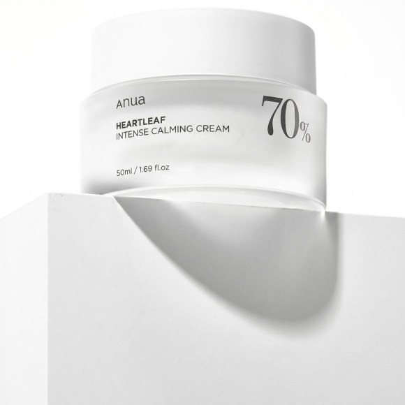 Успокаивающий крем с&nbsp;экстрактом хауттюйнии ANUA Heartleaf 70% Intense Calming Cream (50мл) | Ecoplace