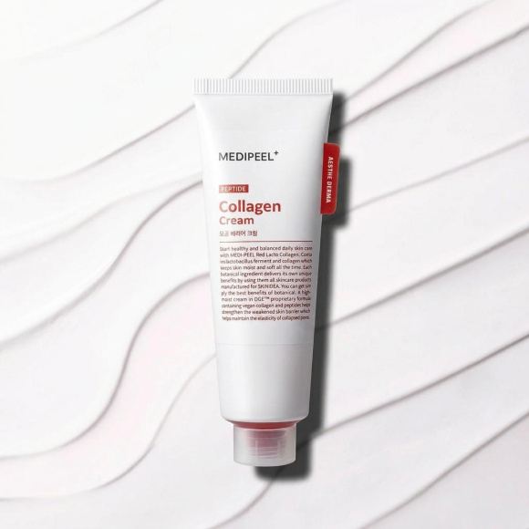 Крем с&nbsp;коллагеном и&nbsp;пептидами MEDIPEEL⁺ Red&nbsp;Lacto Collagen Barrier Cream (80г) | Ecoplace