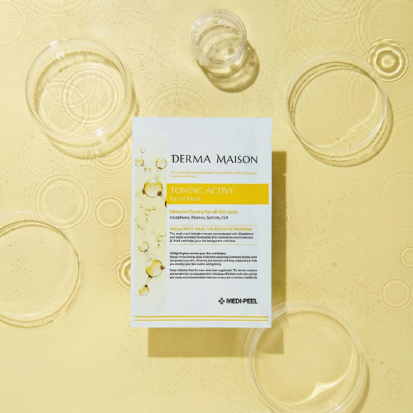 Маска с витаминным комплексом MEDIPEEL⁺ Derma Maison Toning Active Facial Mask (23мл) | Ecoplace