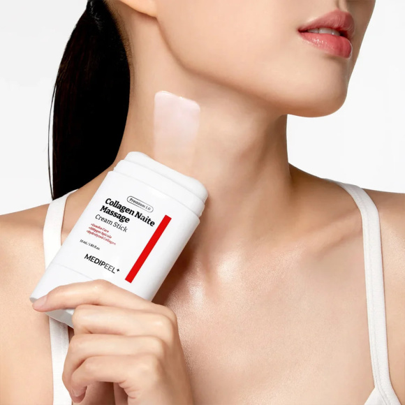 Омоложивающий стик для&nbsp;шеи и&nbsp;декольте MEDIPEEL⁺ Premium Collagen Naite Massage Stick 1.0 (55мл) | Ecoplace