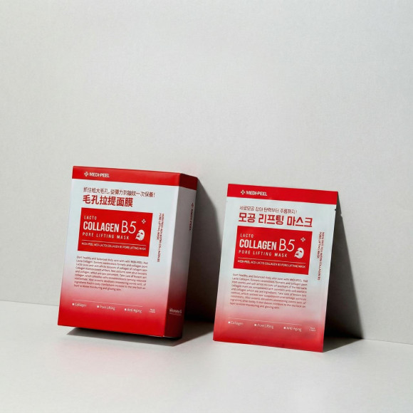 Поросуживающая маска с&nbsp;лифтинг‑эффектом MEDIPEEL⁺ Red&nbsp;Lacto Collagen Pore Lifting Mask (30мл) | Ecoplace