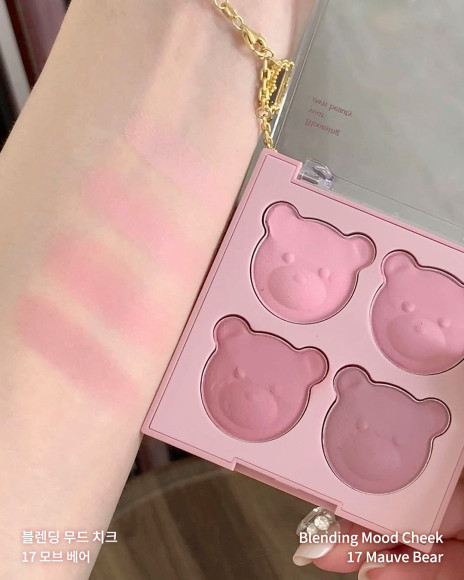 Палетка румян для&nbsp;лица dasique Blending Mood Cheek Bear (8.8г) | Ecoplace
