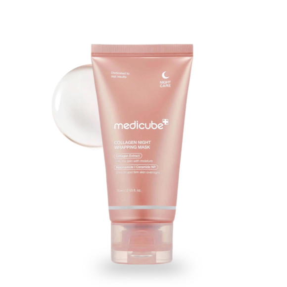 Маска‑пленка с&nbsp;коллагеном MEDICUBE Collagen Night Wrapping Mask (75мл) | Ecoplace