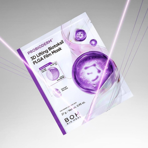 3D‑лифтинг маска с&nbsp;бионитями BIOHEAL BOH&nbsp;Probioderm 3D Lifting Biotoksil PLGA Film Mask (27г) | Ecoplace