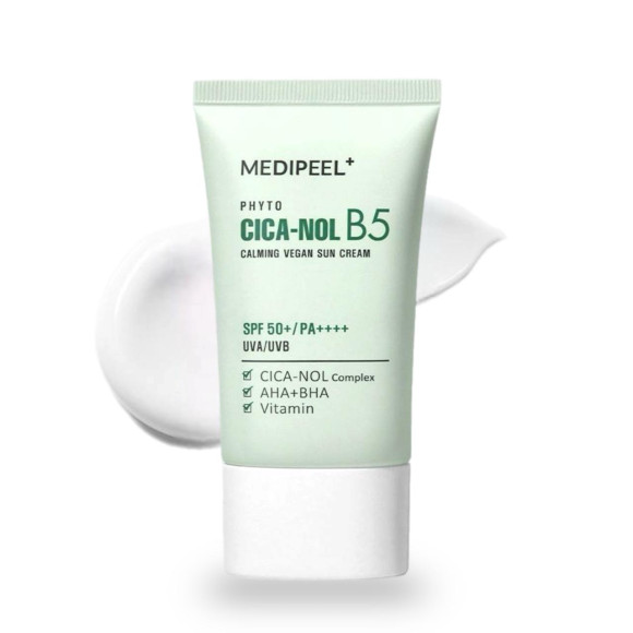 Солнцезащитный крем с&nbsp;центеллой MEDIPEEL⁺ Phyto Cica‑Nol B5 Calming Vegan Sun&nbsp;Cream (50мл) | Ecoplace