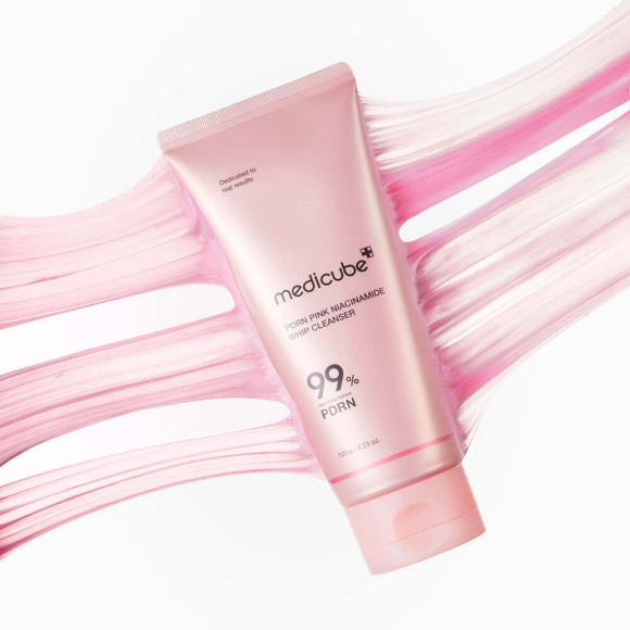 Пенка для&nbsp;умывания с&nbsp;ПДРН и&nbsp;ниацинамидом MEDICUBE PDRN Pink Niacinamide Whip Cleanser (120гр) | Ecoplace