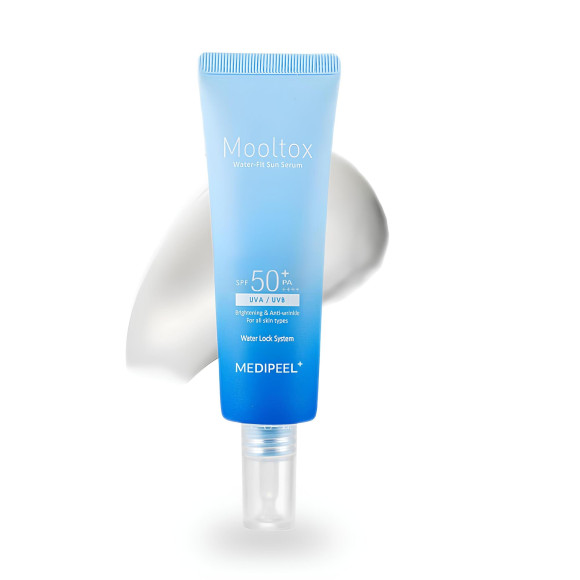 Солнцезащитная сыворотка MEDIPEEL⁺ Aqua Mooltox Water‑Fit Sun&nbsp;Serum SPF&nbsp;50+PA++++ (50мл) | Ecoplace