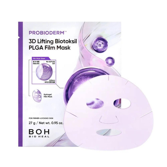 3D‑лифтинг маска с&nbsp;бионитями BIOHEAL BOH&nbsp;Probioderm 3D Lifting Biotoksil PLGA Film Mask (27г) | Ecoplace