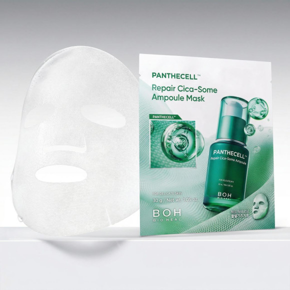 Маска с&nbsp;экзосомами центеллы BIOHEAL BOH&nbsp;Panthecell Repair Cica‑Some Ampoule Mask (30г) | Ecoplace
