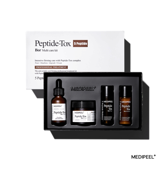 discount Набор для&nbsp;лица с&nbsp;эффектом ботокса MEDIPEEL⁺ Peptide‑Tox Bor&nbsp;Multi Care Kit&nbsp;(30мл+30мл+30мл+50мл) | Ecoplace