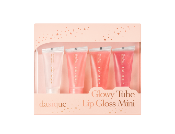 Мини‑набор глянцевых блесков DASIQUE Glowy Tube Lip&nbsp;Gloss Mini Kit&nbsp;(3.7г*4) | Ecoplace