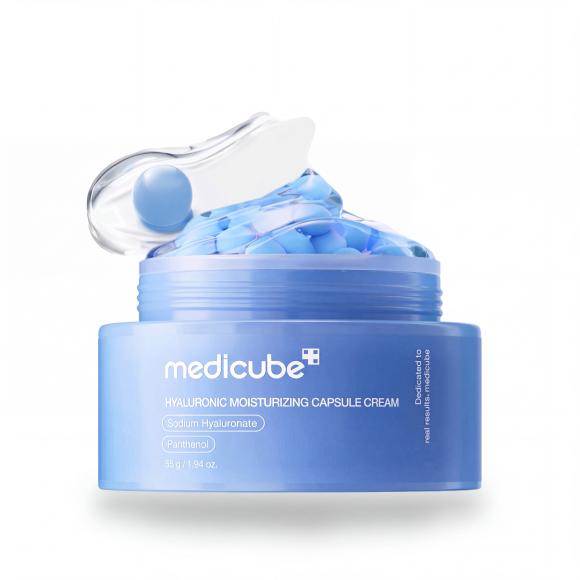 Увлажняющий капсульный крем с пантенолом Medicube Hyaluronic Moisturizing Capsule Cream (55гр) | Ecoplace