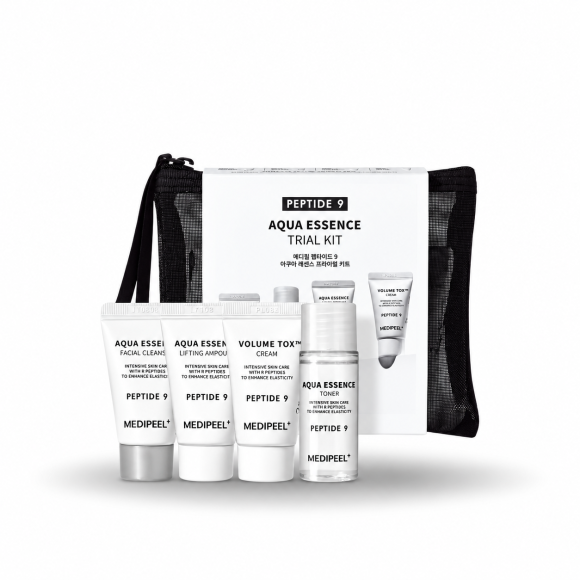 Набор миниатюр с&nbsp;пептидами MEDIPEEL⁺ Peptide 9 Aqua Essence Trial Kit&nbsp;(20мл+15мл*2+15г) | Ecoplace