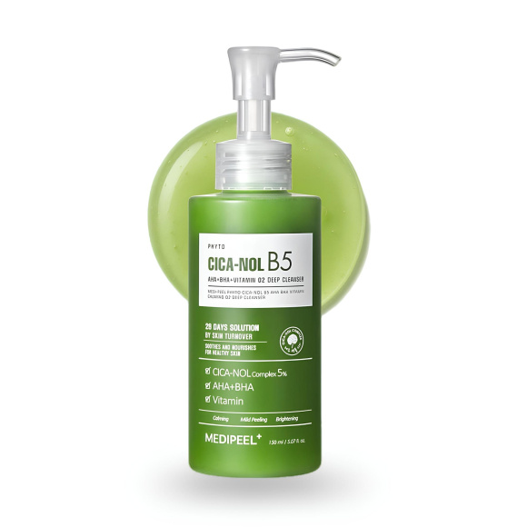 MEDIPEEL⁺ Phyto Cica‑Nol B5 AHA&nbsp;BHA Vitamin Calming O2 Deep Cleanser (150ml) | Ecoplace