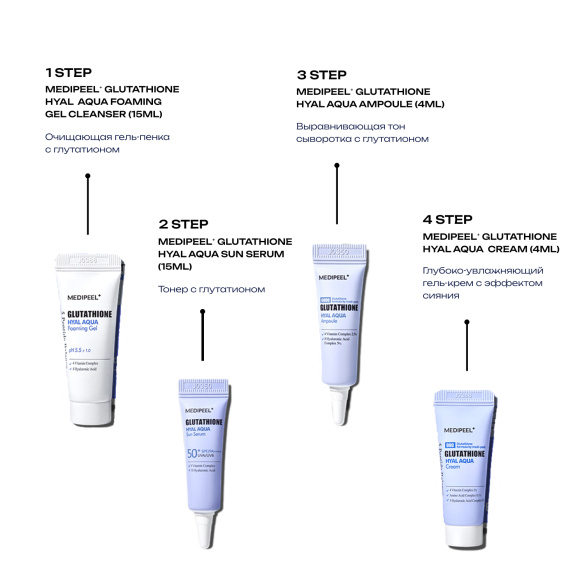 MEDI-PEEL Glutathione Hyal Aqua Trial Kit (15ml+15g+4ml*2ea) | Ecoplace