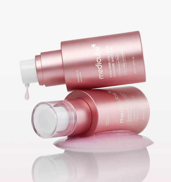 Сыворотка с микроиглами и ПДРН MEDICUBE PDRN Pink Collagen Exosome Shot Serum 2000 (30мл) | Ecoplace