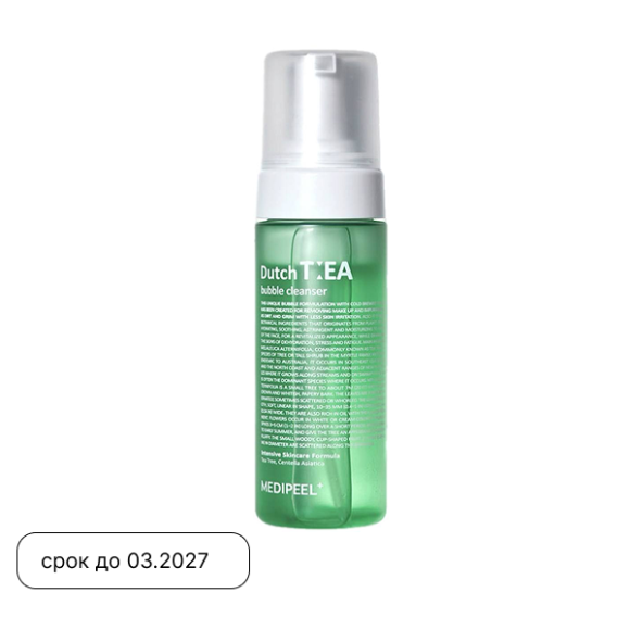 Мягкая пенка‑мусс с&nbsp;экстрактом чайного дерева MEDIPEEL⁺ Dutch Tea&nbsp;Bubble Cleanser (150мл) | Ecoplace