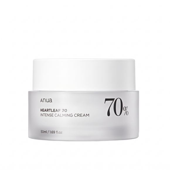 Успокаивающий крем с&nbsp;экстрактом хауттюйнии ANUA Heartleaf 70% Intense Calming Cream (50мл) | Ecoplace