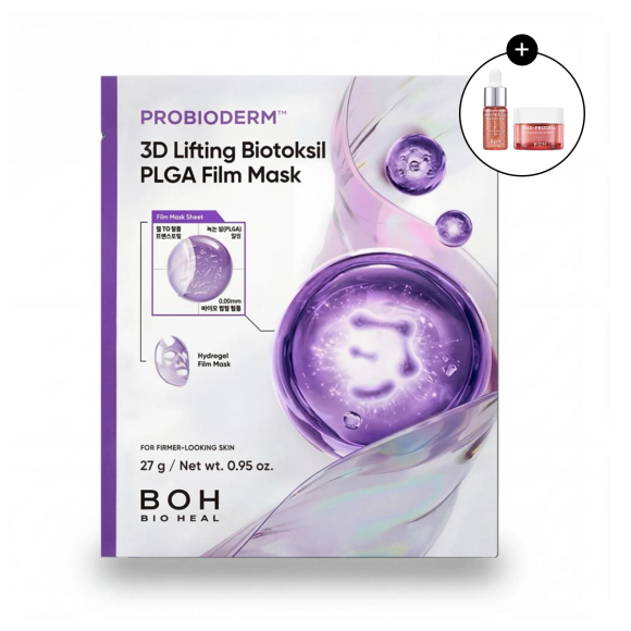 3D‑лифтинг маска с&nbsp;бионитями BIOHEAL BOH&nbsp;Probioderm 3D Lifting Biotoksil PLGA Film Mask (27г) | Ecoplace