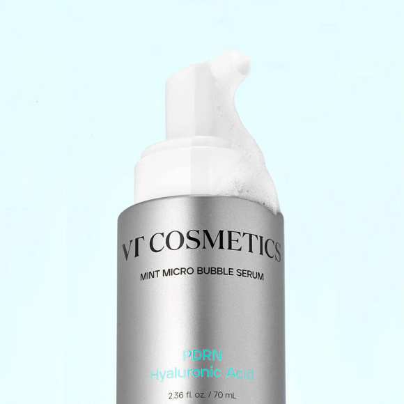 Кислородная сыворотка с&nbsp;ПДРН VT&nbsp;Cosmetics PDRN Hyaluronic Mint Micro Bubble Serum (70мл) | Ecoplace