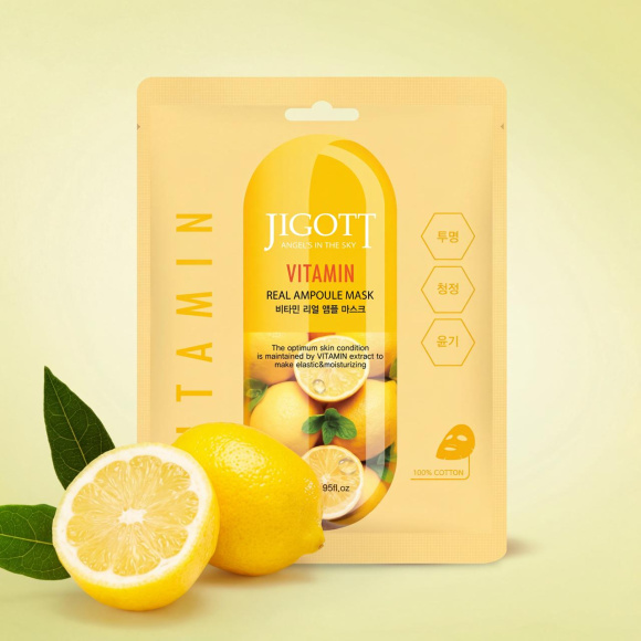 Ампульная маска c&nbsp;витаминами JIGOTT Vitamin Real Ampoule Mask (27 мл) | Ecoplace