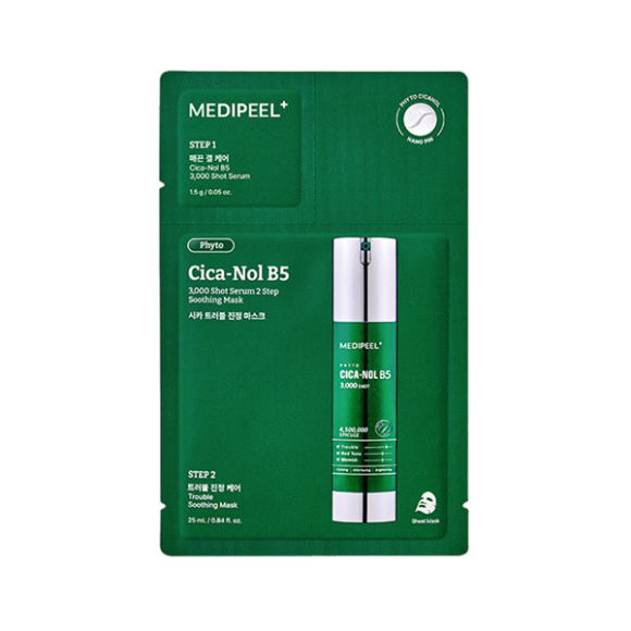 MEDIPEEL⁺ Phyto Cica‑Nol 3000 Shot Serum 2 Step Mask (25ml) | Ecoplace