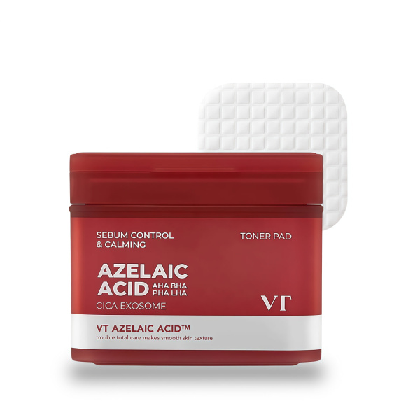 Тонер‑пэды с азелаиновой кислотой VT Cosmetics Az Care Toner Pad (60шт) | Ecoplace