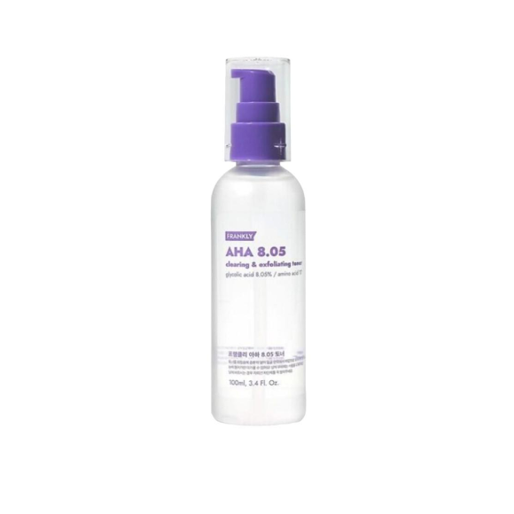 Обновляющий тонер с&nbsp;АНА кислотами FRANKLY AHA&nbsp;8.5 Clearing & Exfoliating Toner (100мл) | Ecoplace