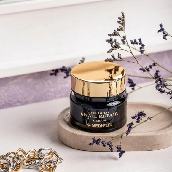 Крем с муцином улитки MEDIPEEL⁺ 24K Gold Snail Repair Cream (50г) | Ecoplace