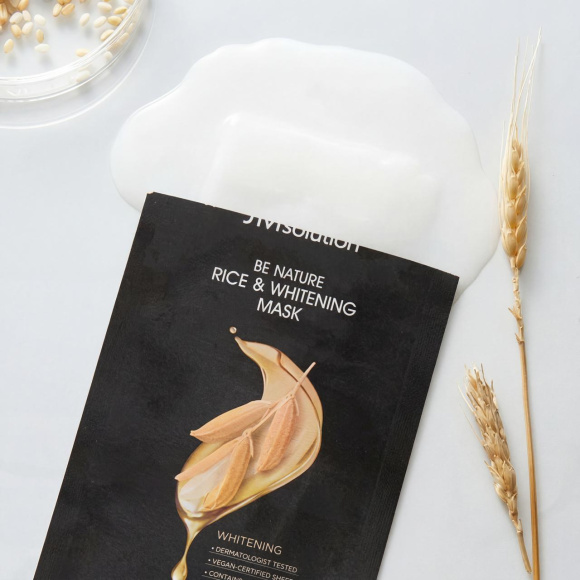 Маска для&nbsp;лица с&nbsp;экстрактом риса JMSOLUTION Mask Be&nbsp;Nature Rice&Whitening (27мл) | Ecoplace