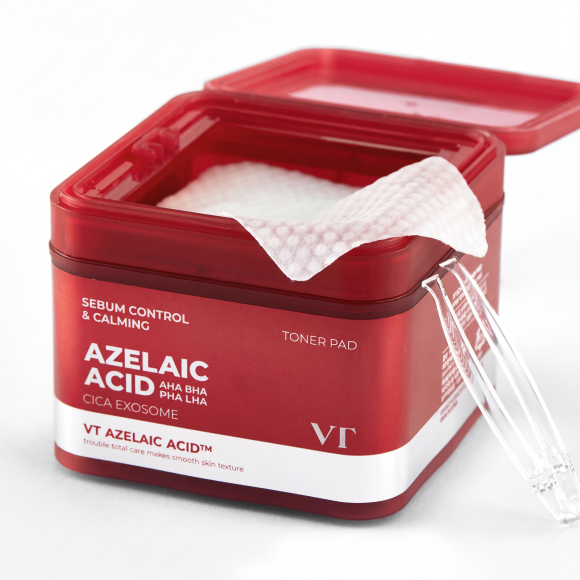Тонер‑пэды с азелаиновой кислотой VT Cosmetics Az Care Toner Pad (60шт) | Ecoplace