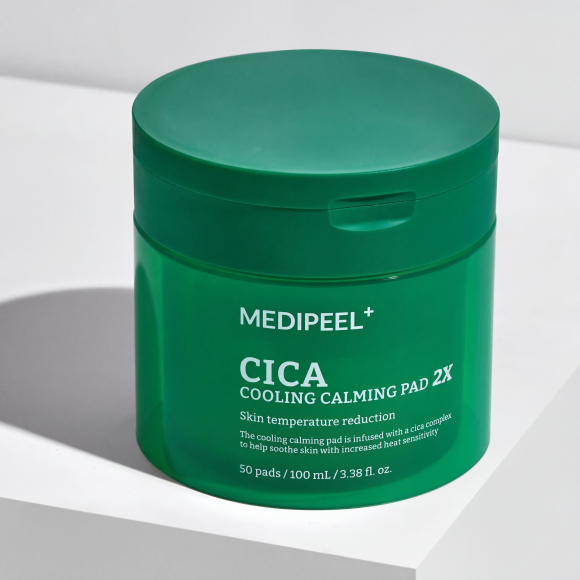 Успокаивающие ПЭДы MEDIPEEL⁺ Cica Cooling Calming Pad&nbsp;2Х (50шт) | Ecoplace