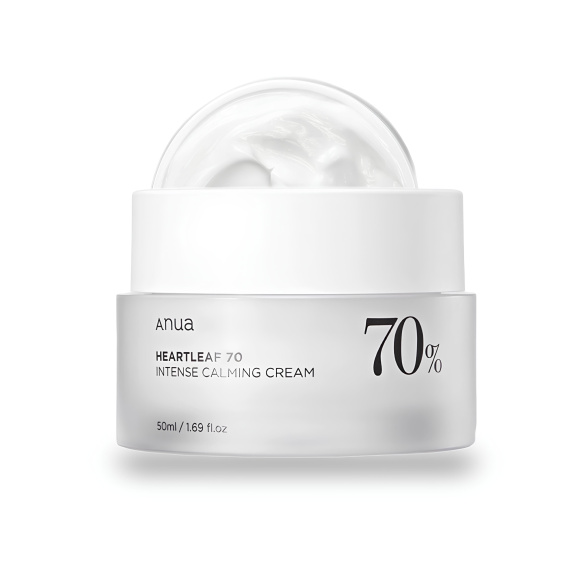 Успокаивающий крем с&nbsp;экстрактом хауттюйнии ANUA Heartleaf 70% Intense Calming Cream (50мл) | Ecoplace