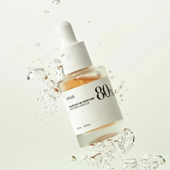 Сыворотка для&nbsp;лица с&nbsp;экстрактом хауттюйнии ANUA Heartleaf 80% Soothing Ampoule (30мл) | Ecoplace