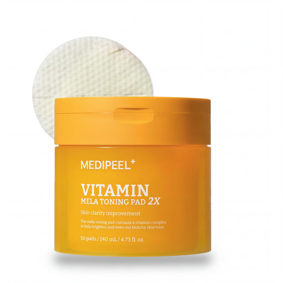Витаминные ПЭДы для&nbsp;лица MEDIPEEL⁺ Vitamin Mela Toning Pad&nbsp;2Х (50шт) | Ecoplace
