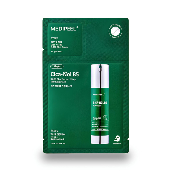 MEDIPEEL⁺ Phyto Cica‑Nol 3000 Shot Serum 2 Step Mask (25ml) | Ecoplace