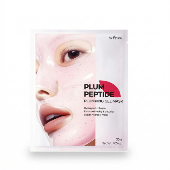 Гидрогелевая маска для&nbsp;лица с&nbsp;пептидами ISNTREE Plum Peptide Plumping Gel&nbsp;Mask (30г) | Ecoplace