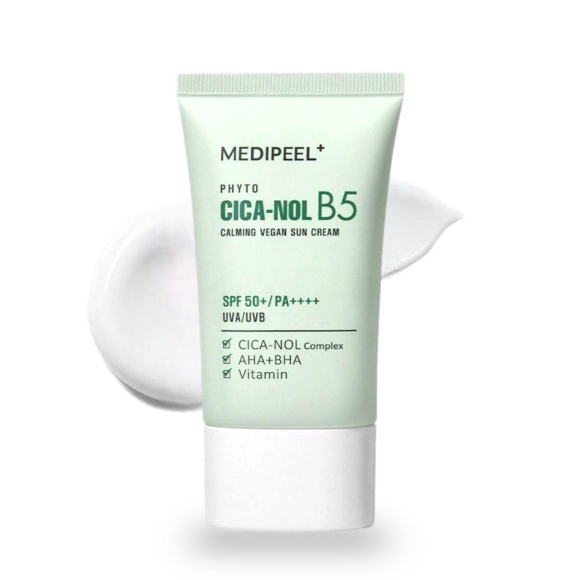 Солнцезащитный крем с&nbsp;центеллой MEDIPEEL⁺ Phyto Cica‑Nol B5 Calming Vegan Sun&nbsp;Cream (50мл) | Ecoplace