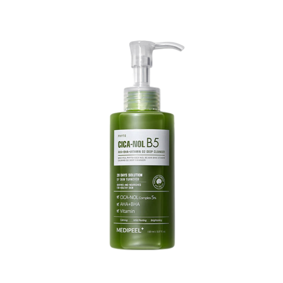 MEDI-PEEL Phyto Cica-Nol B5 AHA BHA Vitamin Calming O2 Deep Cleanser (150ml) | Ecoplace