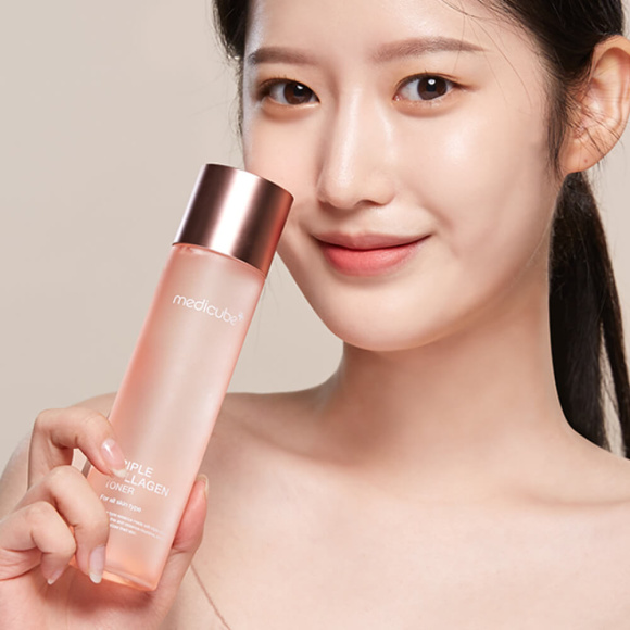 Омолаживающий тонер с коллагеном MEDICUBE Triple Collagen Toner 4.0 (140мл) | Ecoplace