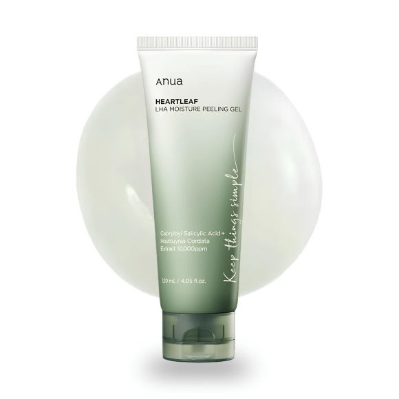Пилинг‑гель с&nbsp;экстрактом хауттюйнии ANUA Heartleaf LHA&nbsp;Moisture Peeling Gel&nbsp;(120мл) | Ecoplace