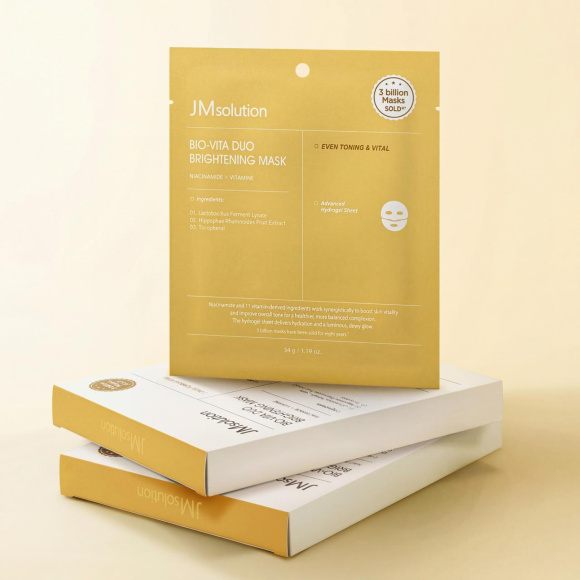 Гидрогелевая маска с&nbsp;витаминным комплексом JMSOLUTION Mask Bio‑Vita Duo&nbsp;Brightening (34гр) | Ecoplace