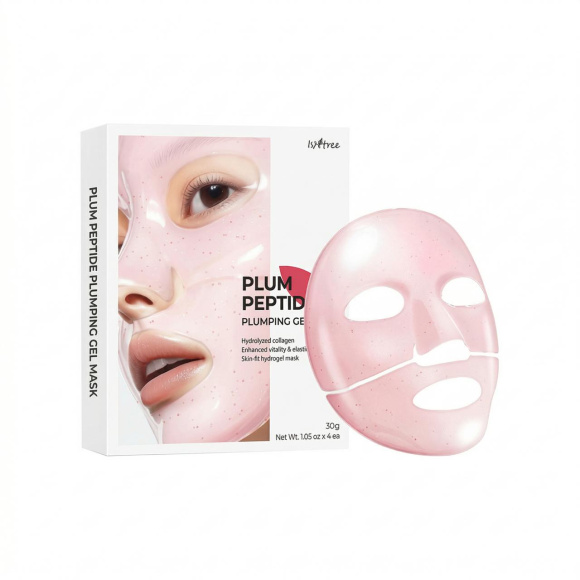 Гидрогелевая маска для&nbsp;лица с&nbsp;пептидами ISNTREE Plum Peptide Plumping Gel&nbsp;Mask (30г) | Ecoplace