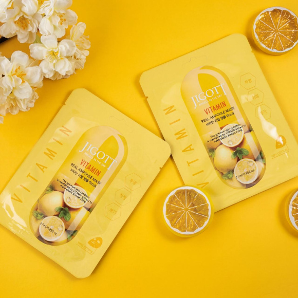 Ампульная маска c&nbsp;витаминами JIGOTT Vitamin Real Ampoule Mask (27 мл) | Ecoplace