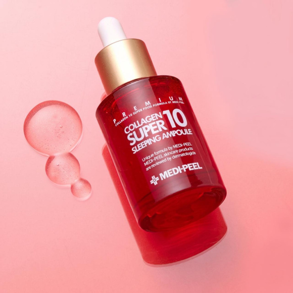Ночная сыворотка с&nbsp;коллагеном MEDIPEEL⁺ Collagen Super 10 Sleeping Ampoule (30мл) | Ecoplace